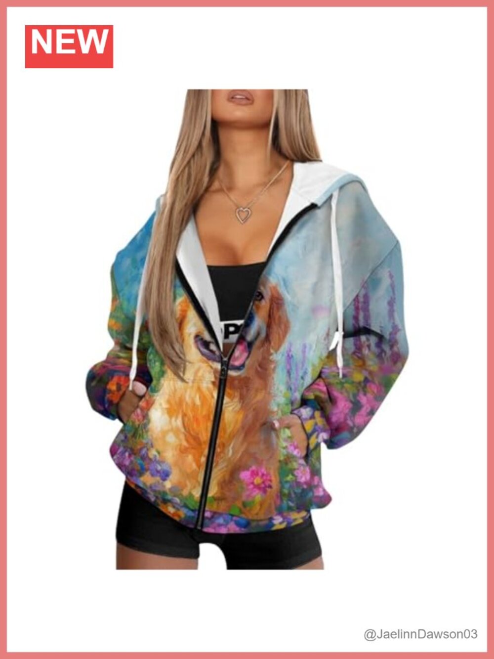 Women's Zip Up Hoodie Graphic Sweatshirt Cardigan Long Sleeve Y2K Jacket